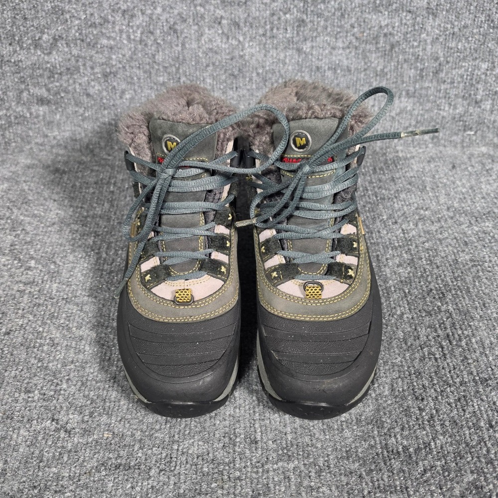 Merrell Winterlude 6 Waterproof Black Primaloft Insulated Hiking Boots Womens 6